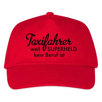 Taxifahrer - Kinder Basecap - Rot - Vorne