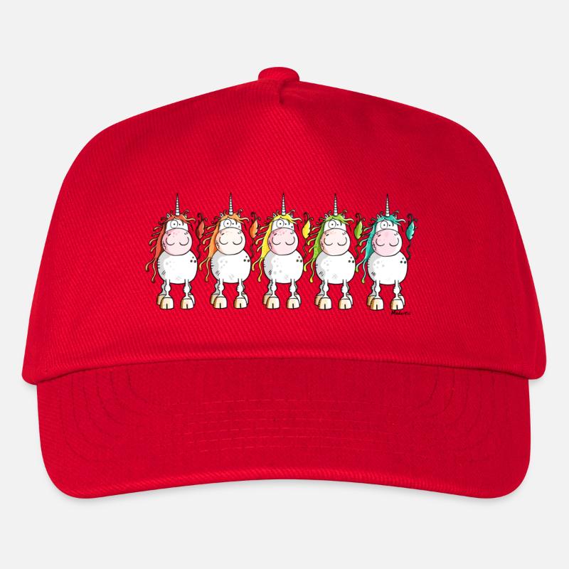 Funny Unicorns - Kids’ Baseball Cap - red