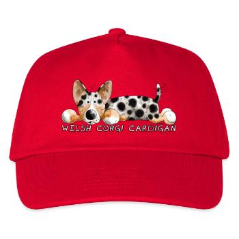 Welsh Corgi Cardigan - Kids’ Baseball Cap - red - Front