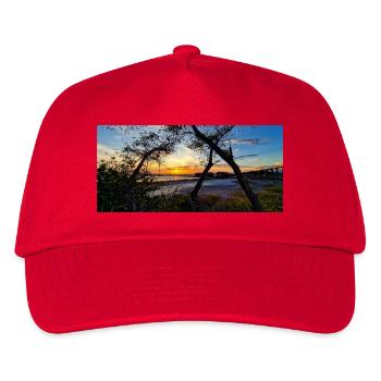 Sonnenuntergang über der Wildnis - Kinder Basecap - Rot - Vorne