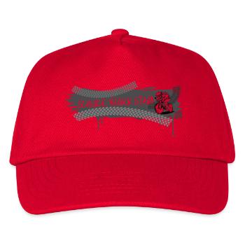 Schluck Meinen Staub Biker Grunge - Kinder Basecap - Rot - Vorne