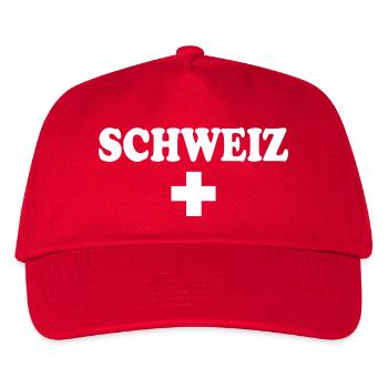 Switzerland - Kids’ Baseball Cap - red - Front
