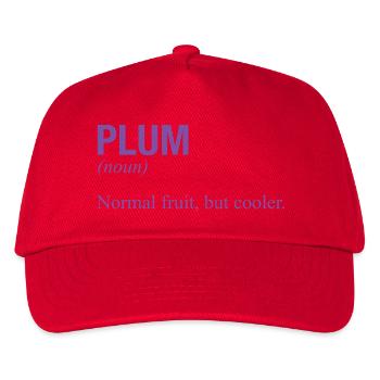 PLUM - Kids’ Baseball Cap - red - Front