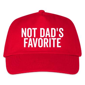 Nicht Papas Favorit - Kinder Basecap - Rot - Vorne