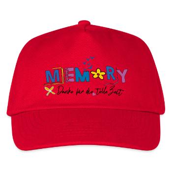 Memory nice was the time - Kids’ Baseball Cap - red - Front