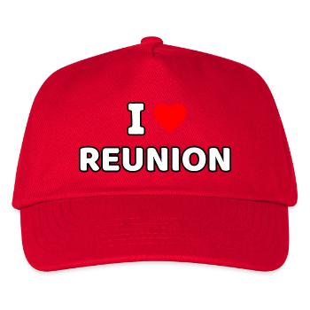 I love Reunion Island - Kids’ Baseball Cap - red - Front