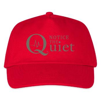 Remarquez la pleine conscience et le silence silencieux - Casquette de baseball Enfant - rouge - Devant