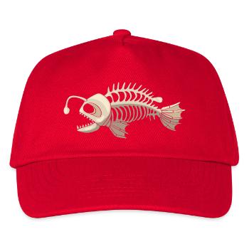 Anglerfisch - Kinder Basecap - Rot - Vorne