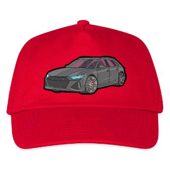 Flair de course de break Grey Sports - Casquette de baseball Enfant - rouge - Devant