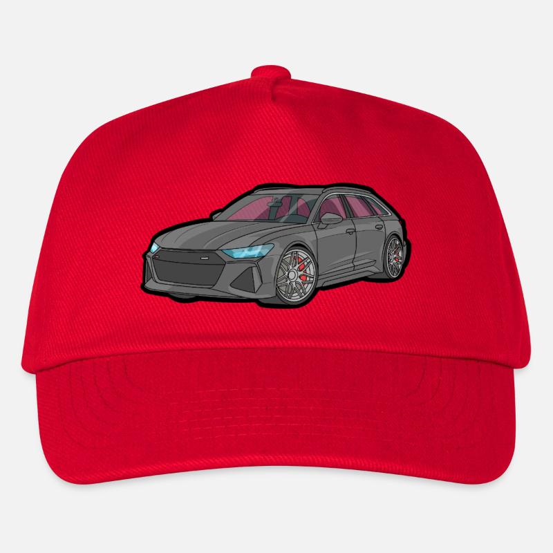 Grau Sportkombi Racing Flair - Kinder Basecap - Rot
