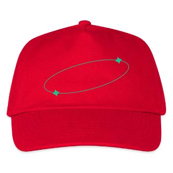 Elliptical Star Ring - Kids’ Baseball Cap - red - Front