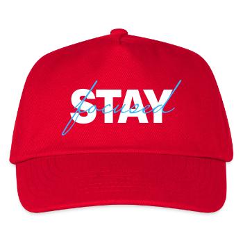 T-shirt minimaliste ciblé - Casquette de baseball Enfant - rouge - Devant