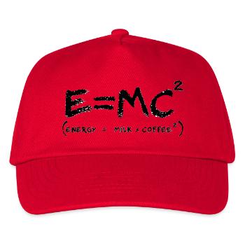 Coffee Energy Formula Geek Humor - Kids’ Baseball Cap - red - Front