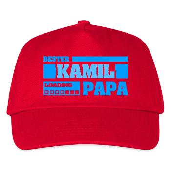 Kamil as birth - Kids’ Baseball Cap - red - Front