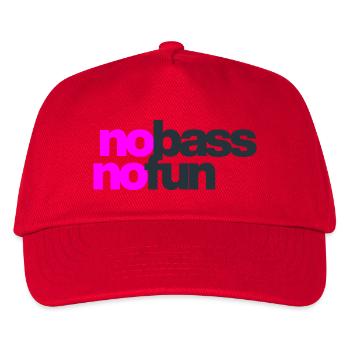 Kein Bass Kein Spaß - Kinder Basecap - Rot - Vorne