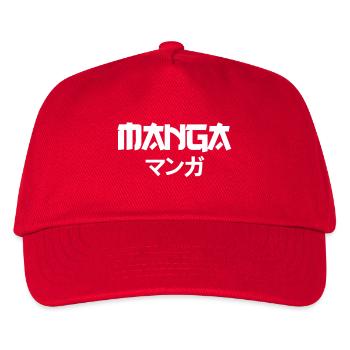 manga wht - Kinder Basecap - Rot - Vorne