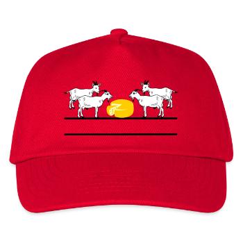 Vier Ziegen - Kinder Basecap - Rot - Vorne