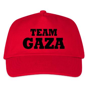 Team gaza - Kinder Basecap - Rot - Vorne