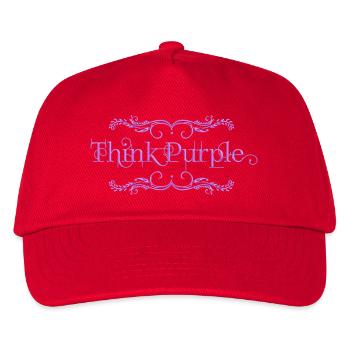 Pensez violet - Casquette de baseball Enfant - rouge - Devant