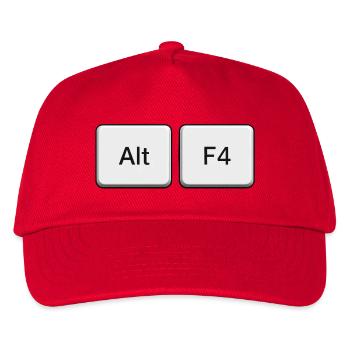 Conception de raccourcis alternatifs F4 - Casquette de baseball Enfant - rouge - Devant