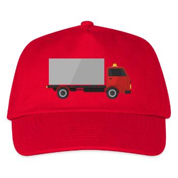 Lkw - Kinder Basecap - Rot - Vorne