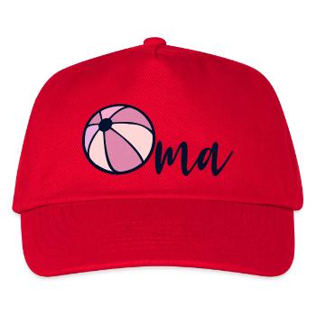 Wasserball Oma - Kinder Basecap - Rot - Vorne
