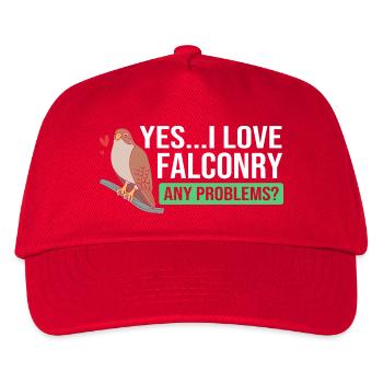 Falke Falknerei Chirp - Kinder Basecap - Rot - Vorne