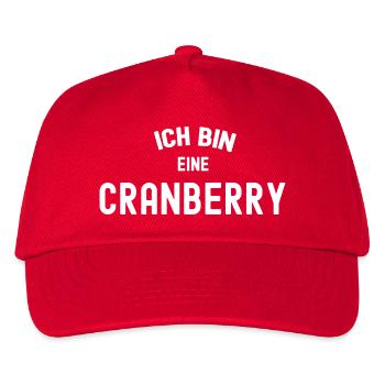 ICH BIN EINE CRANBERRY Karneval Kostüm Cranberries - Kinder Basecap - Rot - Vorne