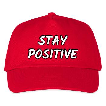 Stay Positive   - Kids’ Baseball Cap - red - Front