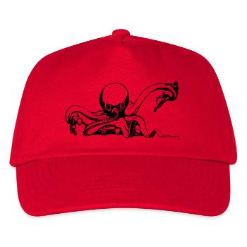 poulpe géant calmar, poulpe, calmar, poissons seiche - Casquette de baseball Enfant - rouge - Devant