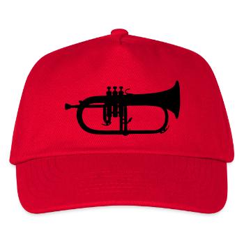 music trumpet brass - Kids’ Baseball Cap - red - Front