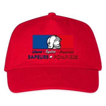 Sapeurs Pompiers Liberté Egalité Fraternité - Casquette de baseball Enfant - rouge - Devant