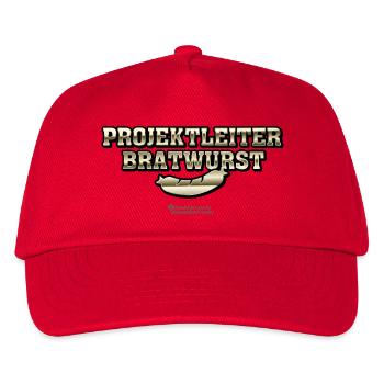 Grillen Spruch Projektleiter Bratwurst - Kinder Basecap - Rot - Vorne