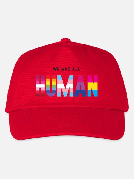 Pride Month LGBT - Wir sind alle Menschen - Kinder Basecap - Rot