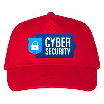 Cybersicherheit, Computer - Kinder Basecap - Rot - Vorne