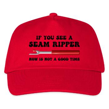 Funny Quilting For Women Quilter Seamstress Fabric - Kids’ Baseball Cap - red - Front