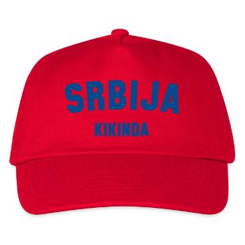KIKINDA Serbia Serbien - Kinder Basecap - Rot - Vorne