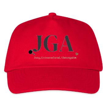 Bachelor party heart design - Kids’ Baseball Cap - red - Front