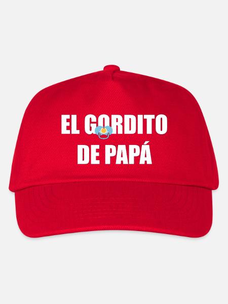 Daddy's Chubby in WEISS - Kinder Basecap - Rot