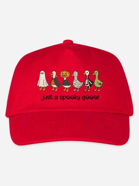Gruseliges Herbst-Bauernhoftier-Design - Kinder Basecap - Rot
