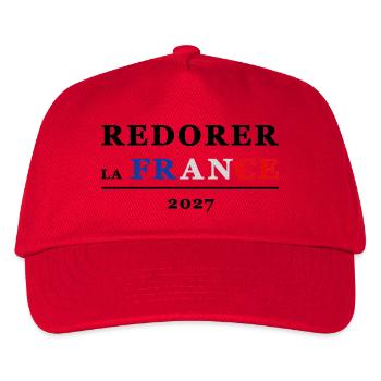 RESTORING FRANCE 1 - Kids’ Baseball Cap - red - Front