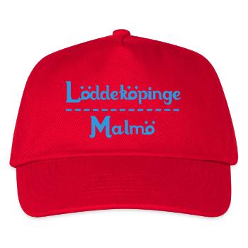 Löddeköpinge – Malmö Sky Blue Design - Kids’ Baseball Cap - red - Front