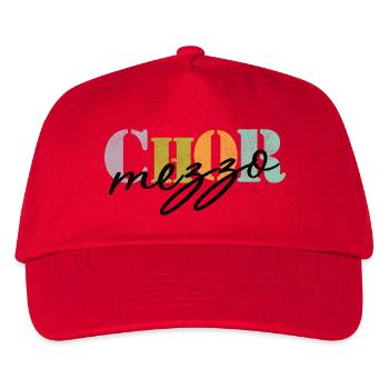 Chor Mezzosopran - Kinder Basecap - Rot - Vorne