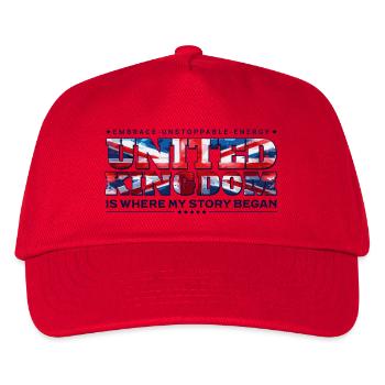 United Kingdom Where My Story Began - Kids’ Baseball Cap - red - Front