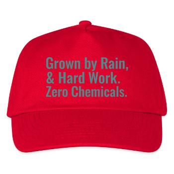 Dictons horticoles durables : agriculture régénératrice - Casquette de baseball Enfant - rouge - Devant