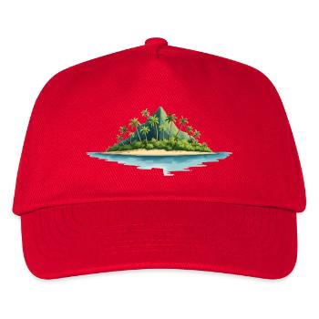 Tropical Island - Kids’ Baseball Cap - red - Front
