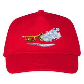 Aqua Brass Burst - Kinder Basecap - Rot - Vorne