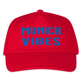 Munich Vibes - Kinder Basecap - Rot - Vorne