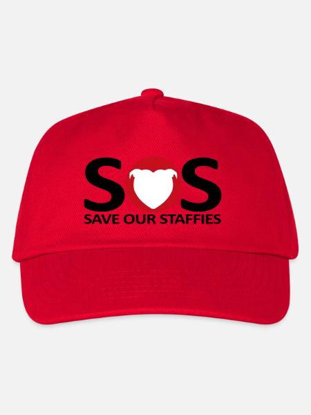 Sos-Staffies – 131 - Kinder Basecap - Rot