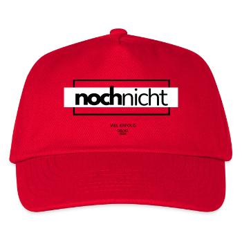 Noch Nicht – Minimal German Typography - Kinder Basecap - Rot - Vorne